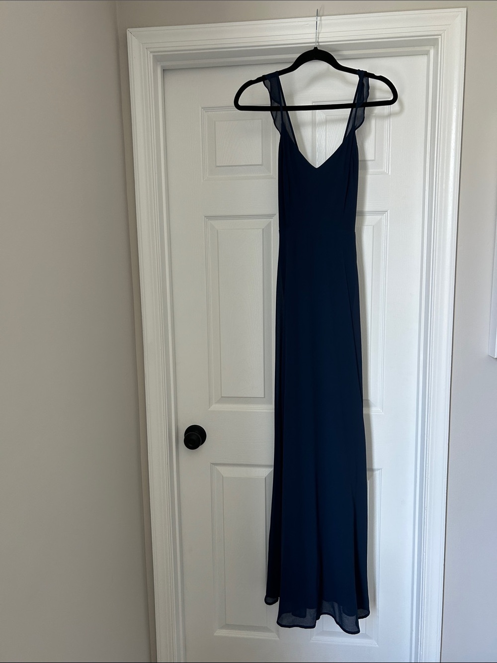 Lulu's Deep Navy Floor Length Formal Dress, XS. Excellent Condition.